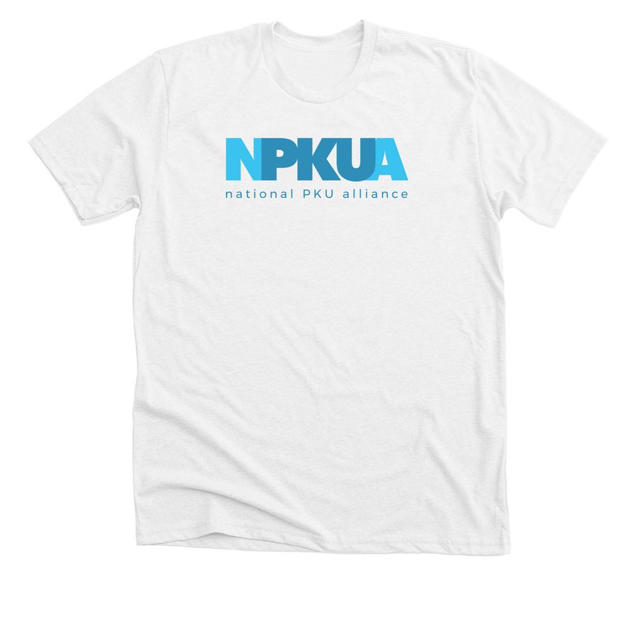 NPKUA Adult T-Shirts, a Solid White Blend Premium Unisex Tee