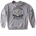 Anchor of Hope, a Sport Grey Gildan Softstyle Pullover Hoodie (back-view)