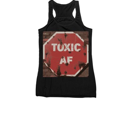 Toxic Sign&nbsp;, a Black Women's Racerback