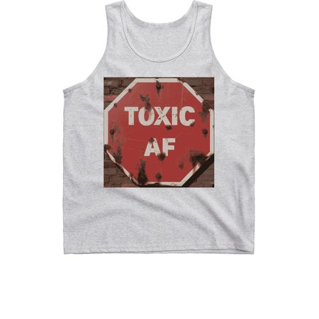 Toxic Sign&nbsp;, a Sport Grey Classic Unisex Tank Top
