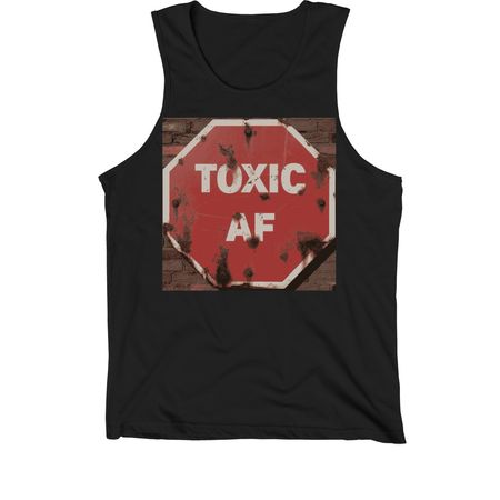 Toxic Sign&nbsp;, a Black Premium Cotton Tank