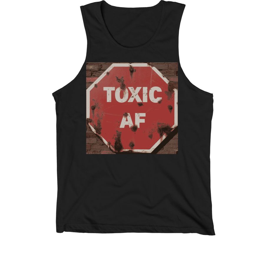 Toxic Sign&nbsp;, a Black Premium Cotton Tank