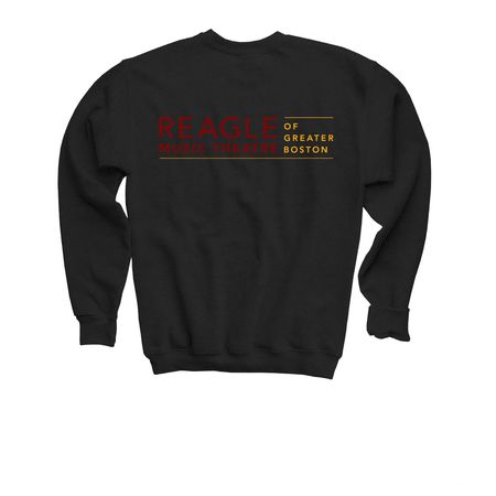 ChristmasTime Festive Youth Crewneck&nbsp;, a Black Youth Crewneck Sweatshirt (back-view)