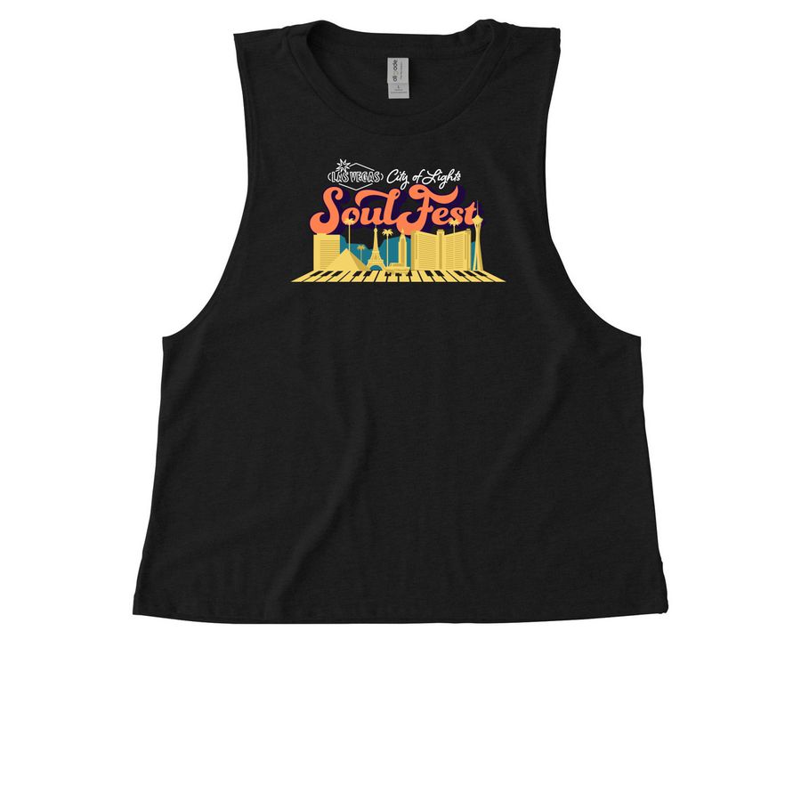 Soul Fest Women's Tank, a Deep Black Allmade Eco Triblend Women?s Muscle Tank