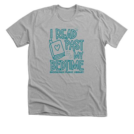 Read Past Bedtime Shirt, a Athletic Heather Premium Unisex Tee