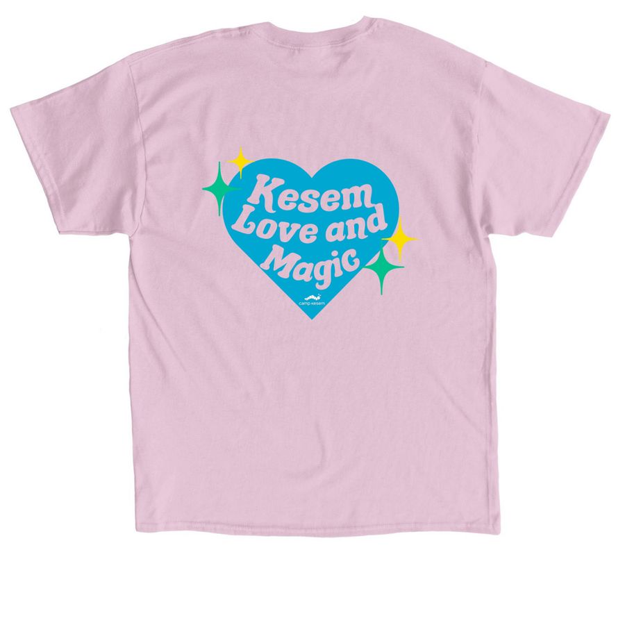 Kesem at Chapman Giving Tuesday Merch, a Light Pink Classic Unisex Tee (back-view)