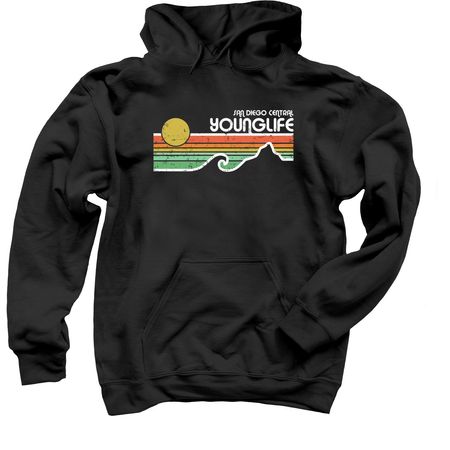 Young Life San Diego Central, a Black Pullover Hoodie