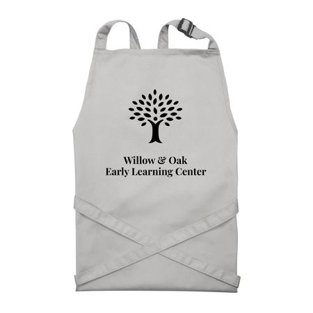 Aprons, a Silver Recycled Bib Apron