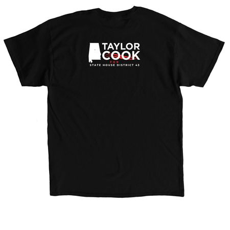 An Alabama For All, a Black Classic Unisex Tee (back-view)
