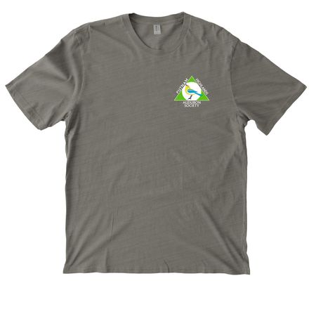 Putnam Highlands Audubon Logo Apparel&nbsp;, a Driftwood Grey Allmade Organic Cotton Mineral Dye Tee