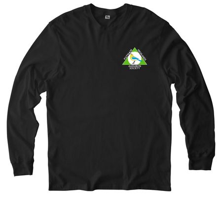 Putnam Highlands Audubon Logo Apparel&nbsp;, a Deep Black Allmade Organic Cotton Long Sleeve Tee