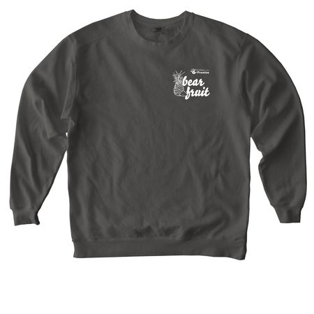 Bear Fruit Campaign Crew, a Pepper Comfort Colors Crewneck Sweatshirt