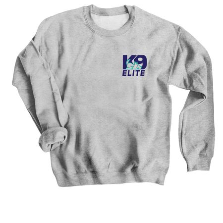 K9 Elite Day Camp 2026 Merch, a Sport Grey Crewneck Sweatshirt