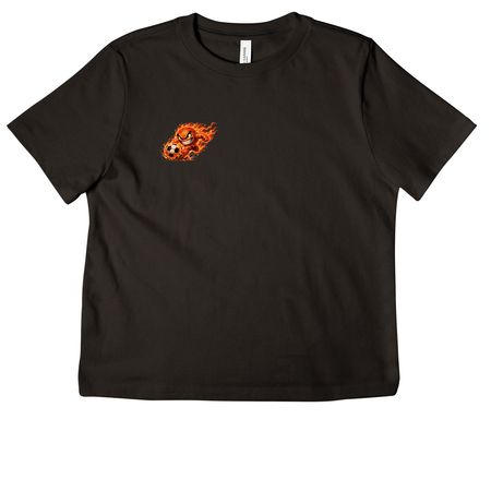 FIREBALLS Right Chest, a Black Women's Heavyweight Tee