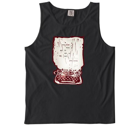 get in the way, a Black Comfort Colors Tank Top