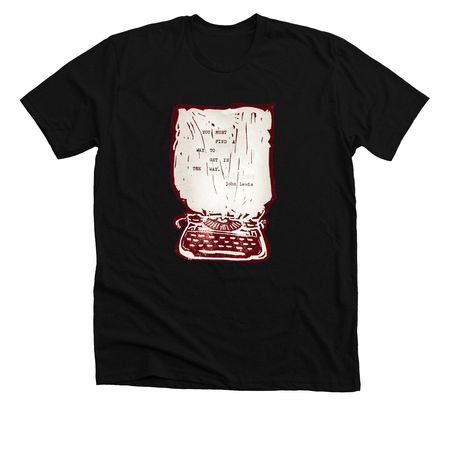 get in the way, a Solid Black Blend Premium Unisex Tee