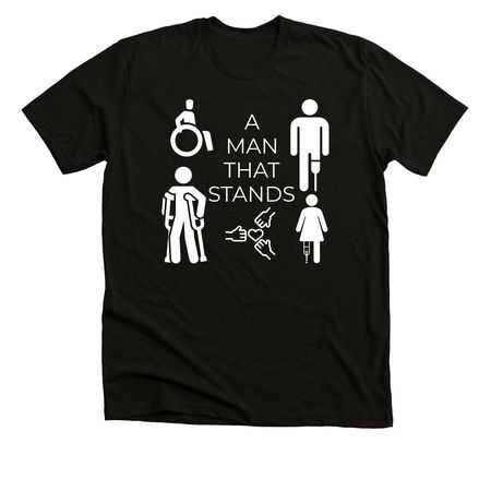 AmanthatStands, a Solid Black Blend Premium Unisex Tee