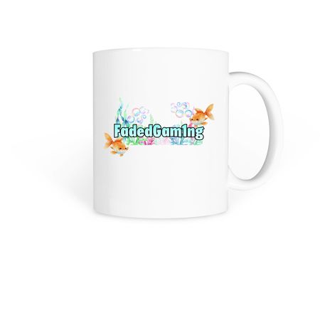 Aqua Mutation Mug, a White Coffee Mug