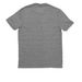 Classic Mini Logo, a Aluminum Grey Allmade Eco Triblend Unisex Tee (back-view)