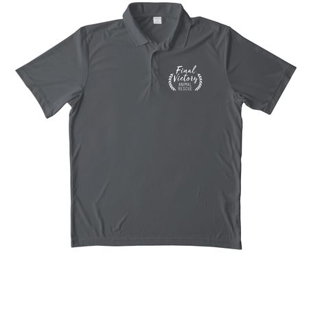 Logo Polo, a Iron Grey Unisex Performance Polo
