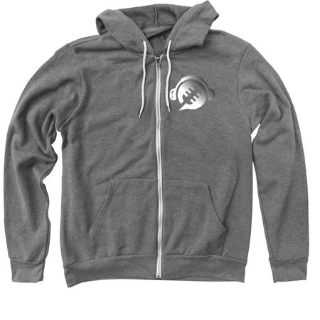 icon Zip Up Hoodie, a Deep Heather Zip Up Hoodie