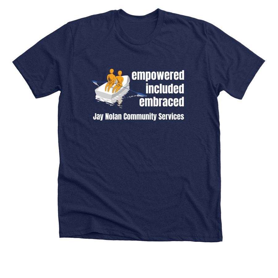 Empowered Included Embraced Tee, a Solid Navy Blend Premium Unisex Tee