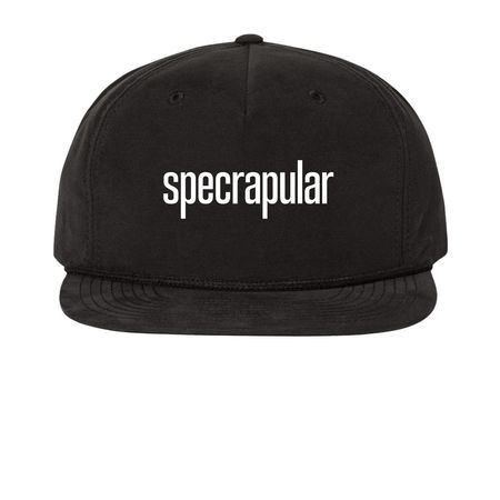 Specrapular on Hats, a Black Printed Umpqua Snapback Cap