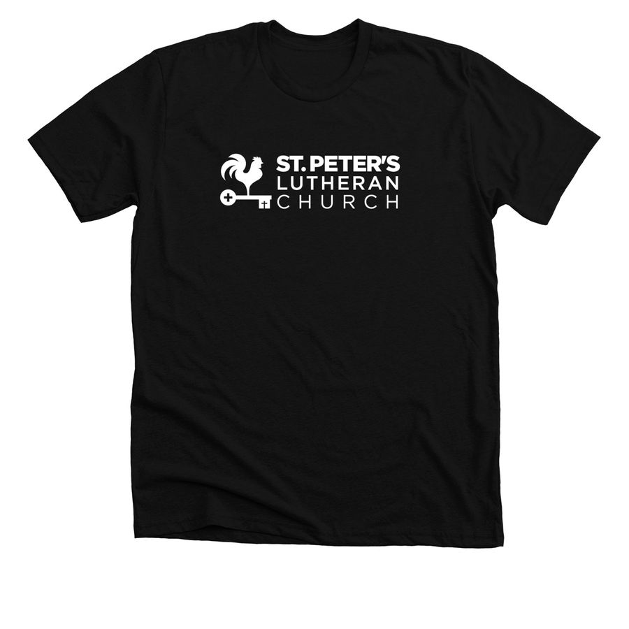 St. Peter's Lutheran Church, a Solid Black Blend Premium Unisex Tee