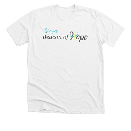 I'm a Beacon Alpha, a Solid White Blend Premium Unisex Tee