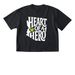 ADULT Heart of a Hero in white, a Black Comfort Colors Boxy Tee
