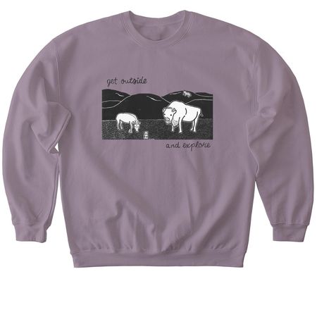 Get Outside and Explore, a Paragon Softstyle Crewneck Sweatshirt