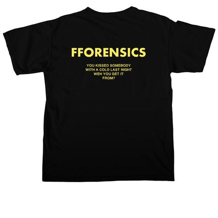 FFORENSICS tee, a Black Comfort Colors Unisex Tee
