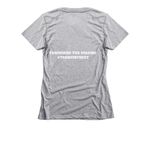 Fundraise for DJStreet, a Dark Heather Grey Women's Slim Fit Tee (back-view)