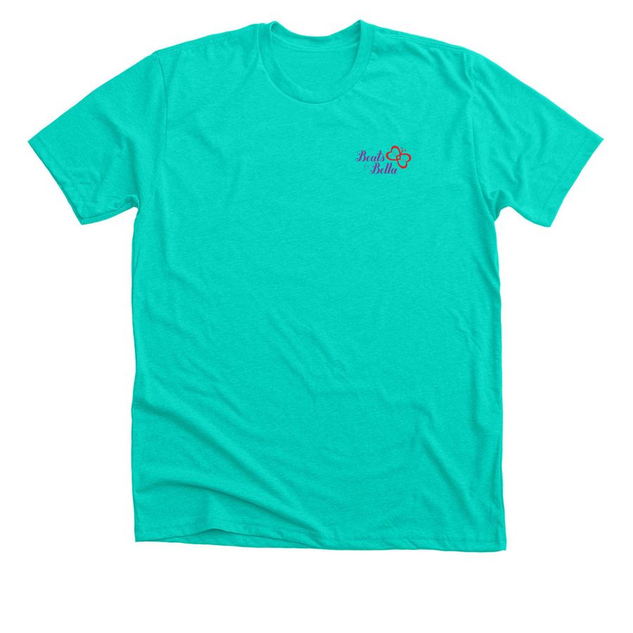 Beats for Bella Party at the Beach 2026, a Heather Sea Green Premium Unisex Tee