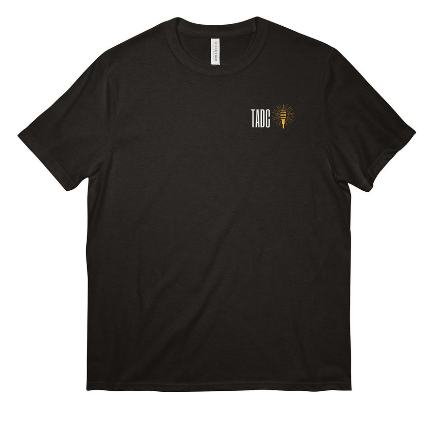 Ghost Light TADC, a Deep Black All-American Unisex Tee