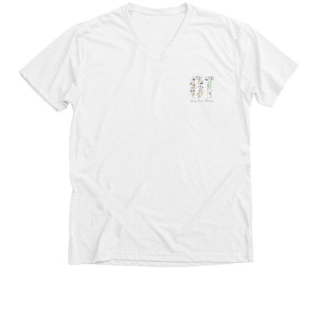 The OT Month, a Solid White Blend Premium V-Neck Tee