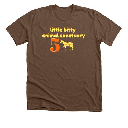 5 Year Anniversary / Hometown Colors, a Heather Brown Premium Unisex Tee