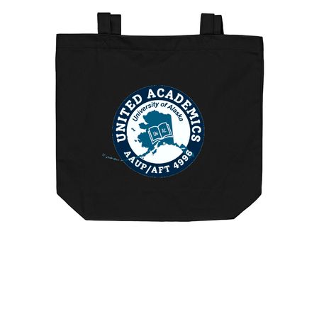 UNAC 30th Anniversary Book Bag, a Black Organic Cotton Tote Bag