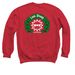 Holiday Nuthouse (LSAM) | Luke 2:10, a Red Crewneck Sweatshirt (back-view)