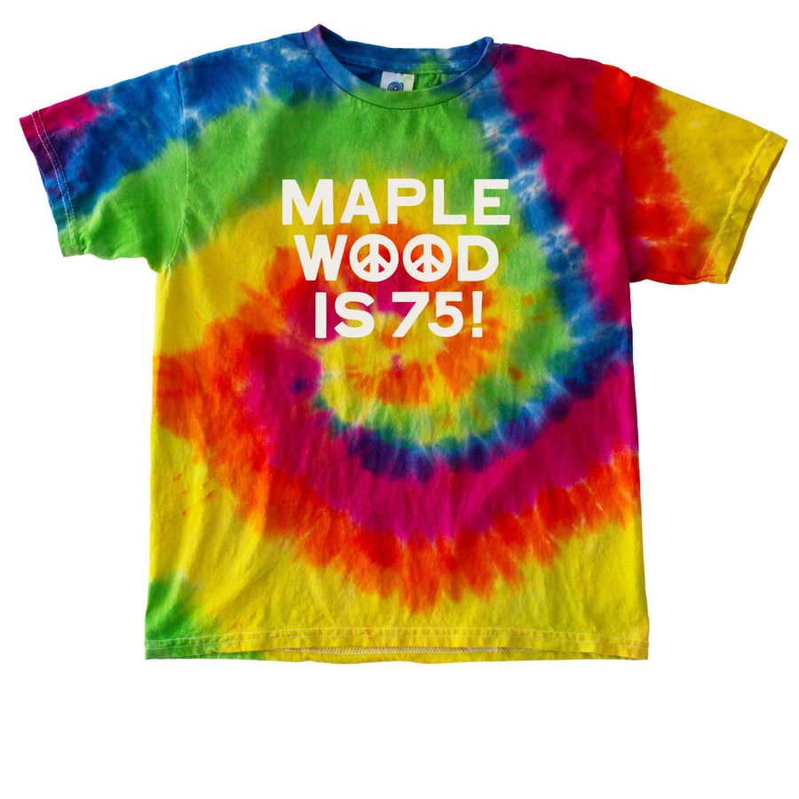 Maplewood is 75 ? Youth Tee, a Moondance Youth Tie Dye Tee