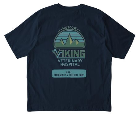 Casual Tops - Logo, a French Navy Stanley/Stella Unisex Freestyler Heavyweight Tee