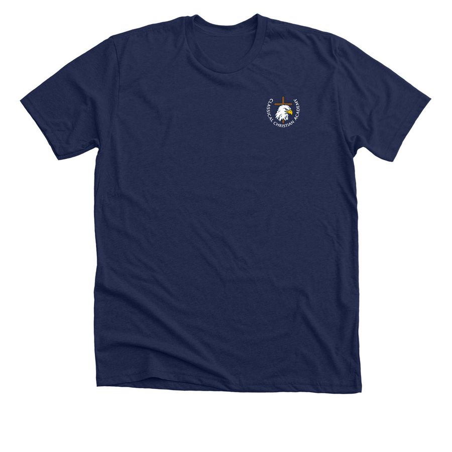 Dark Colored School Options, a Solid Navy Blend Premium Unisex Tee