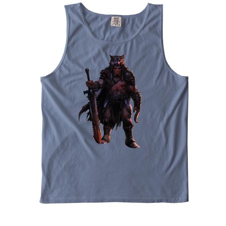 Mad Pat will return..., a Blue Jean Comfort Colors Tank Top
