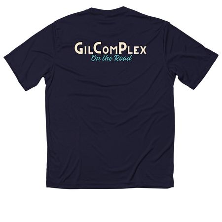 Activewear - Full Color, a True Navy Classic Performance Tee (back-view)