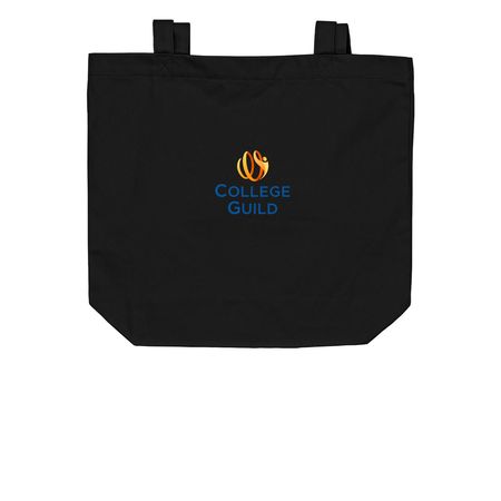 College Guild Tote Bag, a Black Organic Cotton Tote Bag