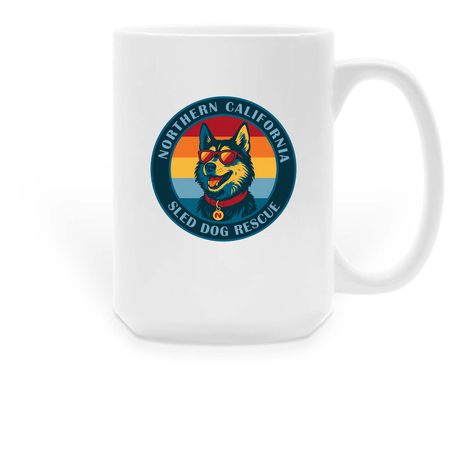NorSled Mug, a White Large Coffee Mug