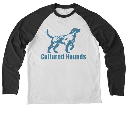 Cultured Hounds 2026, a Space Black/ Bright White Allmade Eco Triblend Colorblock Raglan Long Sleeve Tee