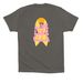 Grey For Ella Shirts, a Asphalt Premium Cotton Tee (back-view)