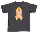 Grey For Ella Shirts, a Graphite Comfort Colors Unisex Tee (back-view)