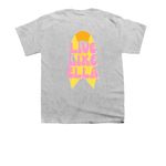 Grey For Ella Shirts, a Sport Grey Youth Unisex Tee (back-view)